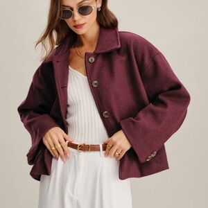 BNWT RIHOAS Wine Red Jacket